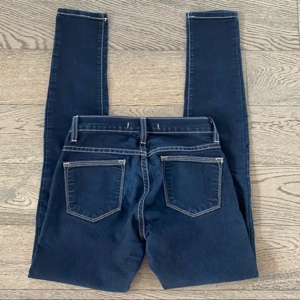 Flying Monkey Dark Wash Mid Rise Skinny Jeans